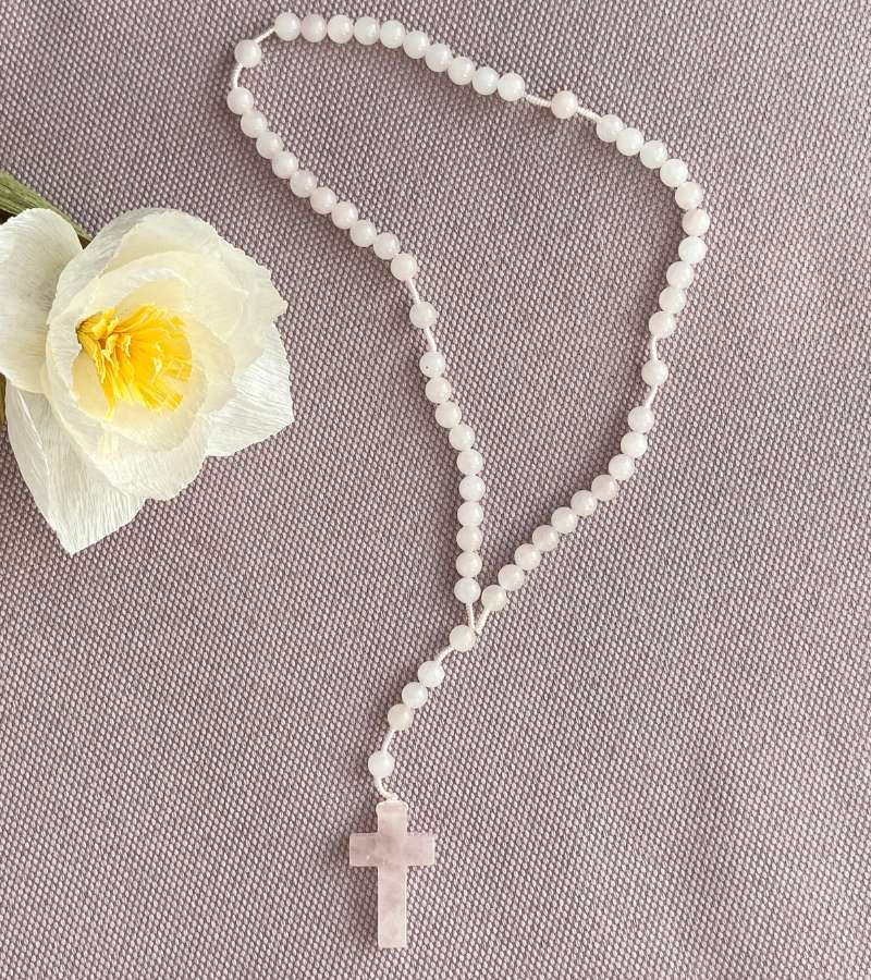 Rosenkrans Rosenkvarts Perler OnlyByGrace