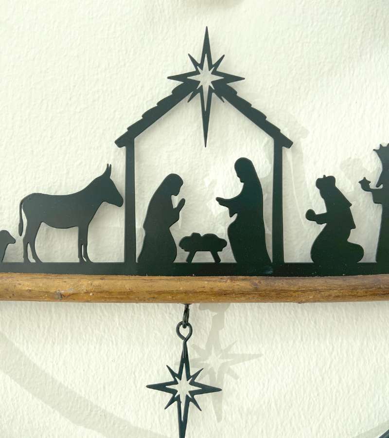 Rund Julekrybbe ophæng 30 cm OnlyByGrace