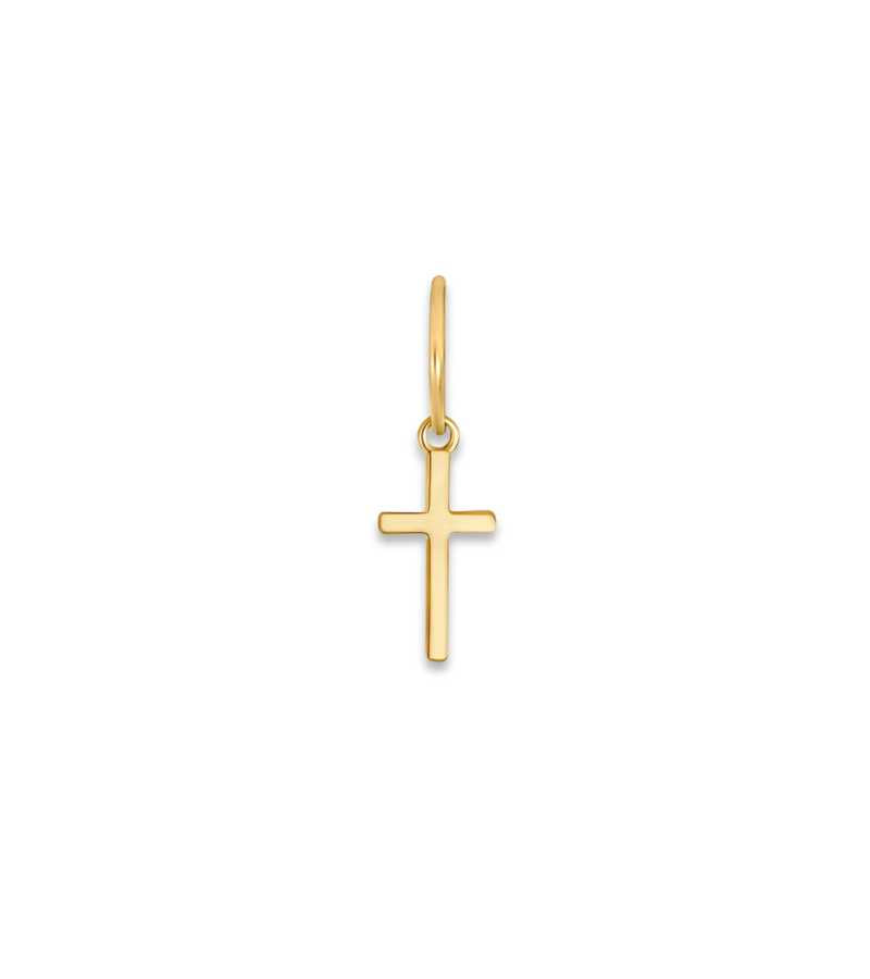 SON stål creol IP gold kors OnlyByGrace