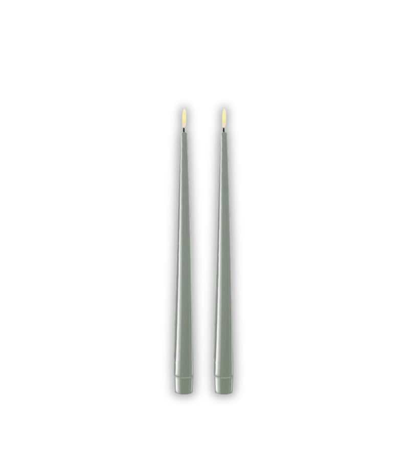 Sage-green 28cm LED kertelys Deluxe homeart OnlyByGrace