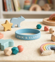 Silikonearmbånd, Unik & Elsket, Barnestørrelse
