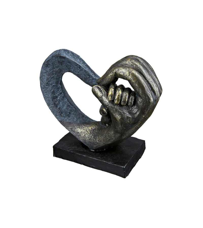 Skulptur Hjerte Med Barn Og Voksen Haender OnlyByGrace