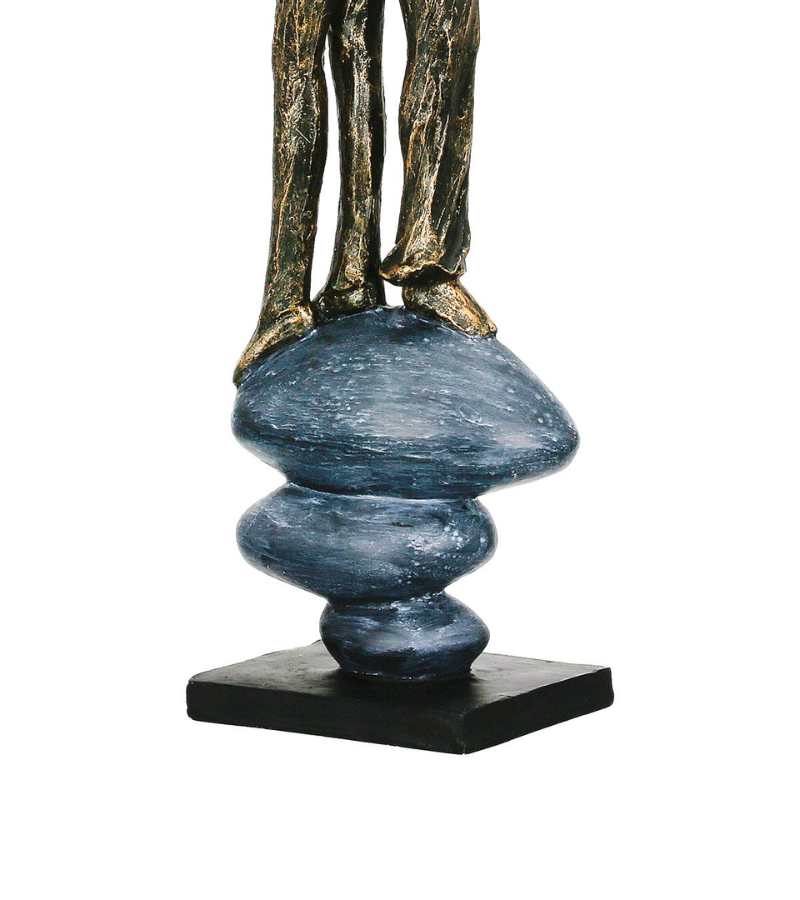 Skulptur Par Med Ryggen Til Hinanden 38cm OnlyByGrace