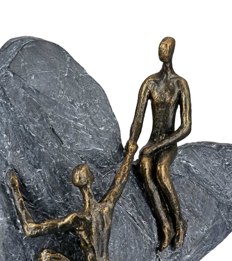 Skulptur Par Paa Hjerte 30cm OnlyByGrace