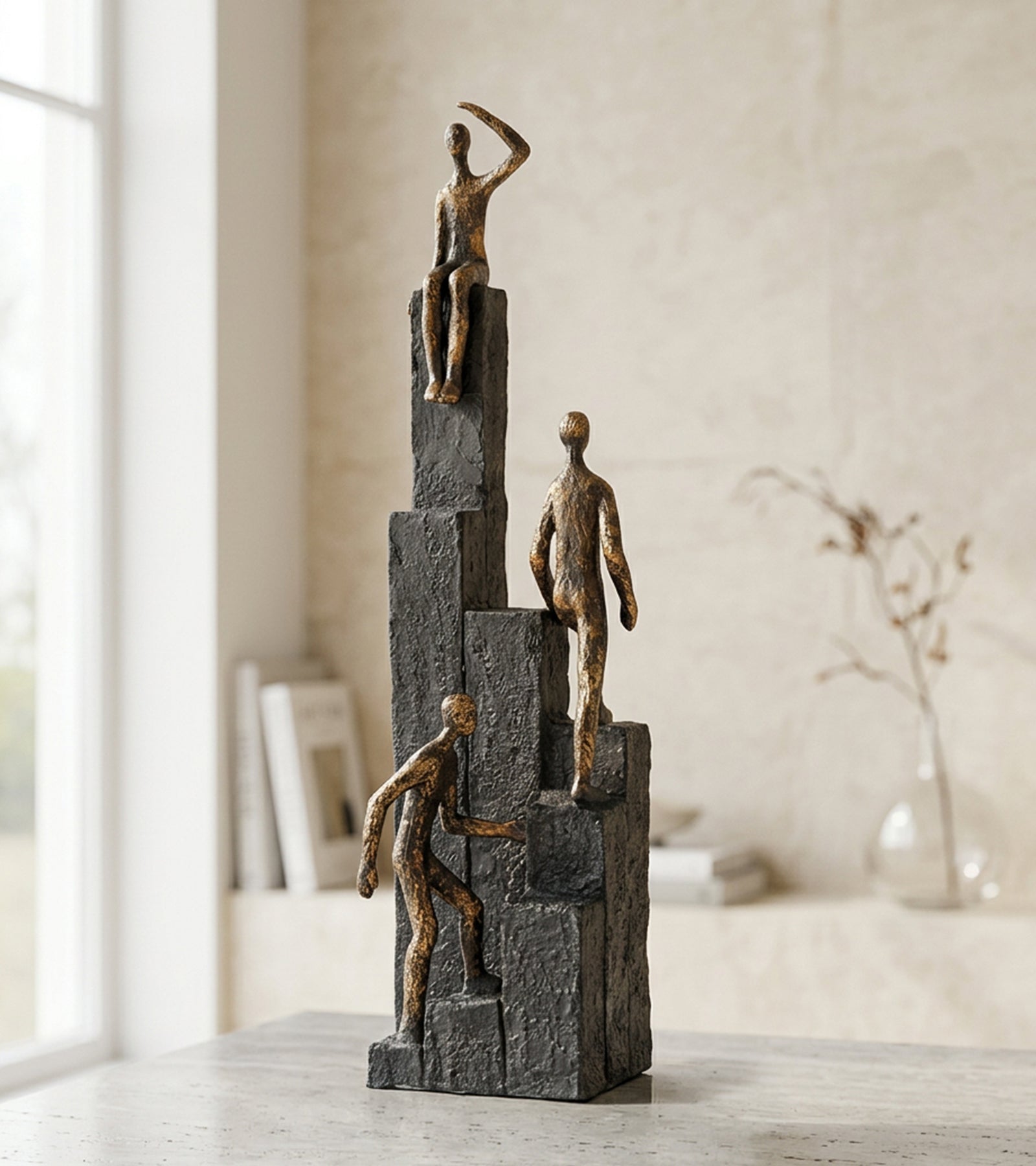 Skulptur: Mod nye mål, 39 cm