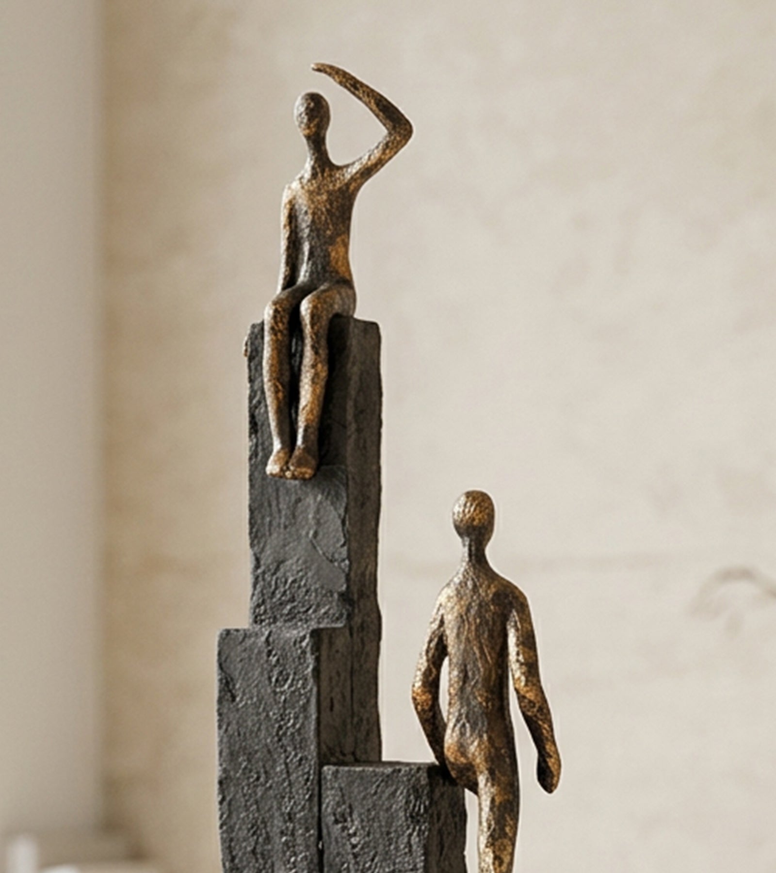 Skulptur: Mod nye mål, 39 cm