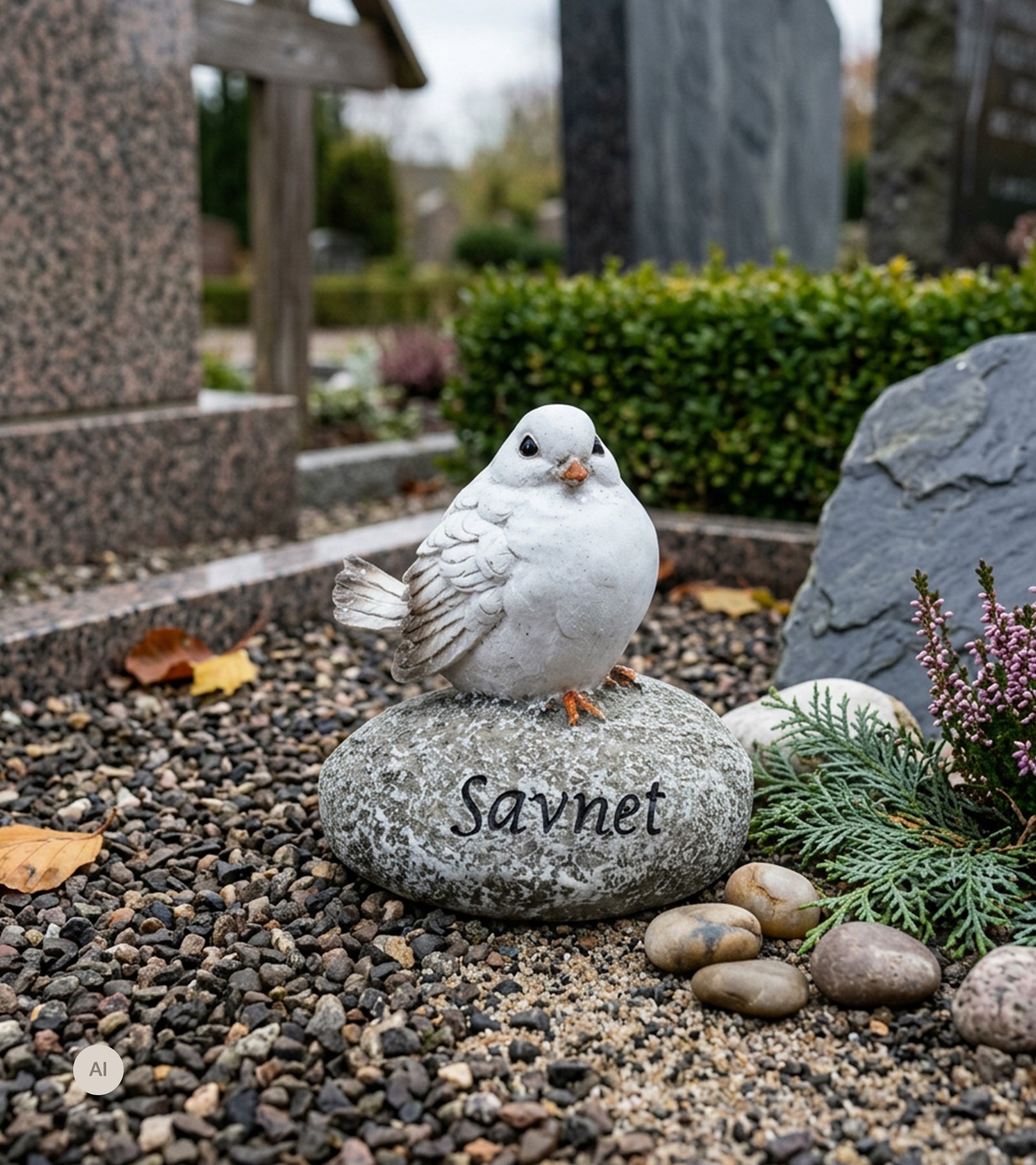 Gravpynt, Sten med fugl, Savnet