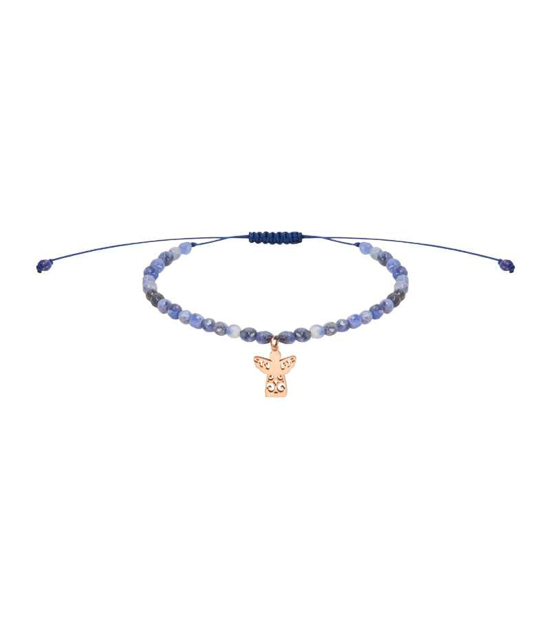 Stenarmbaand Blaa Sodalit Skytsengel OnlyByGrace