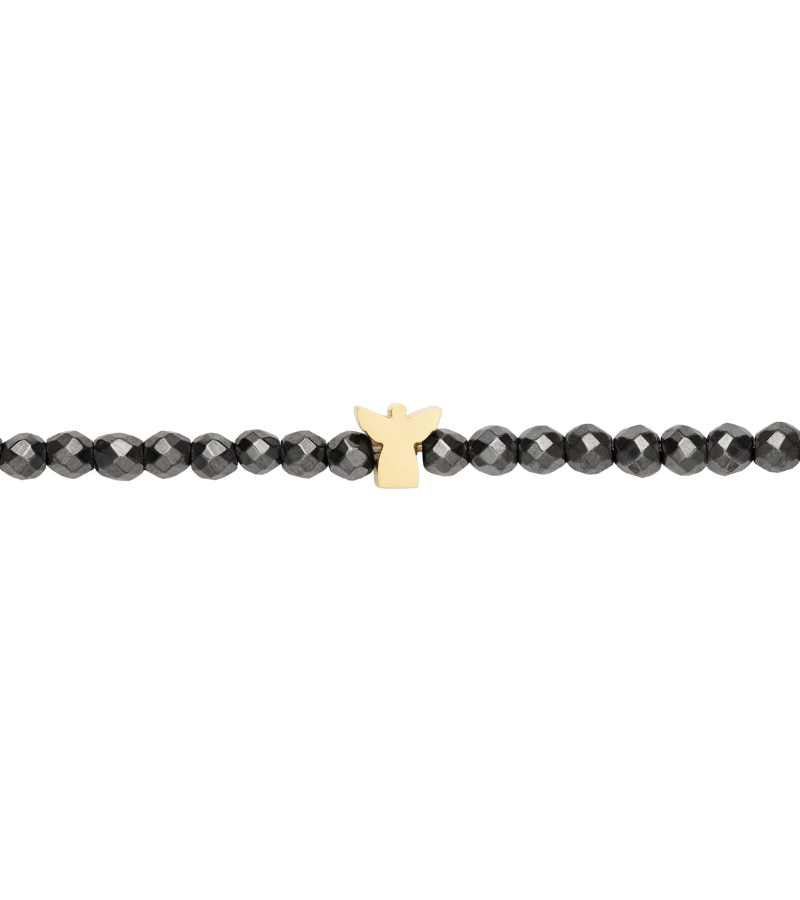 Stenarmbaand Guld Engel Haematit OnlyByGrace