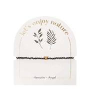 Stenarmbaand Guld Engel Haematit OnlyByGrace