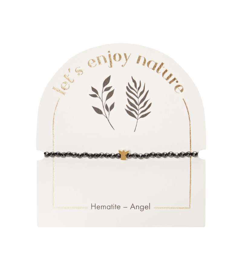 Stenarmbaand Guld Engel Haematit OnlyByGrace