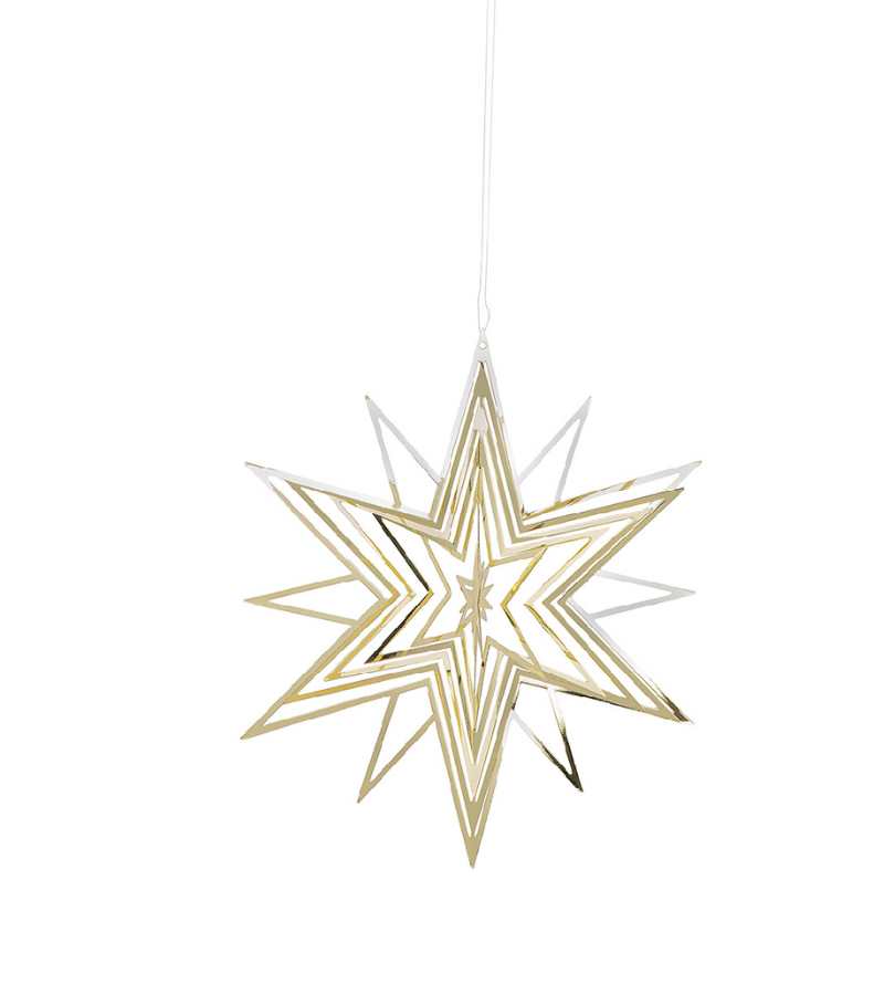 Stjerneophæng guld 3D 23 cm OnlyByGrace