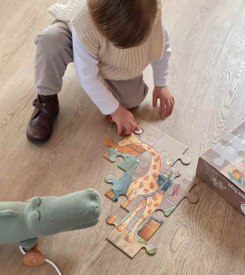 Stort puslespil 40 brk Noahs ark OnlyByGrace
