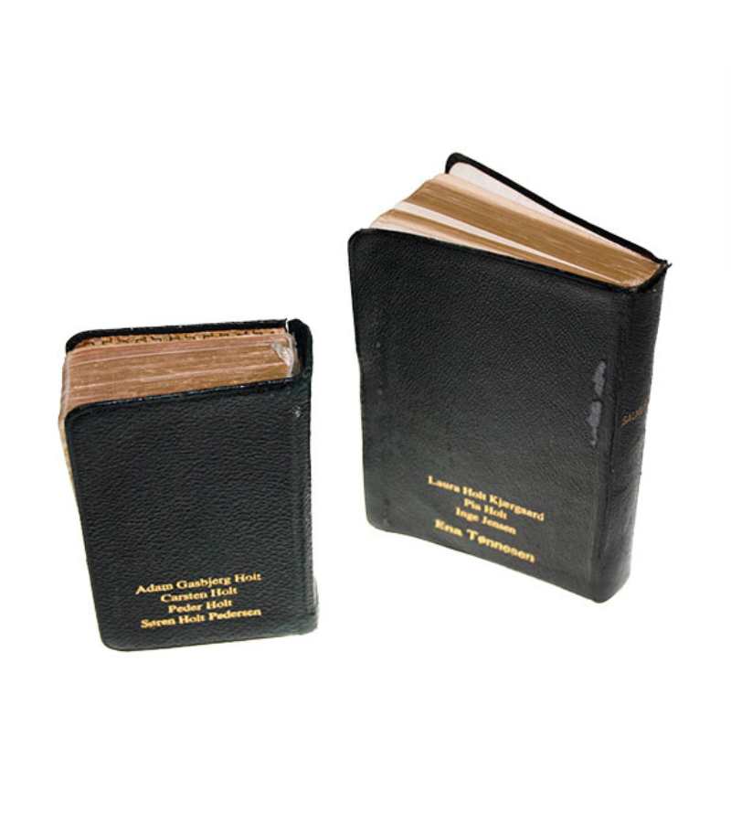 Navnetryk på gammel salmebog bibel OnlyByGrace