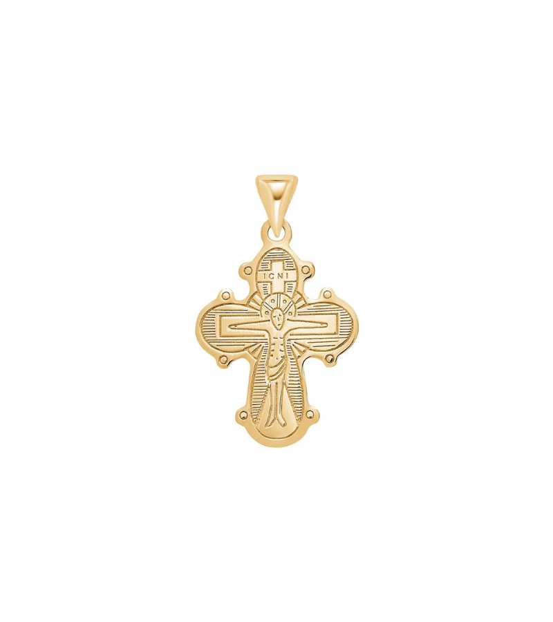 Vedhæng Guld dagmarkors blank Forgyld sølvt 18mm OnlyByGrace