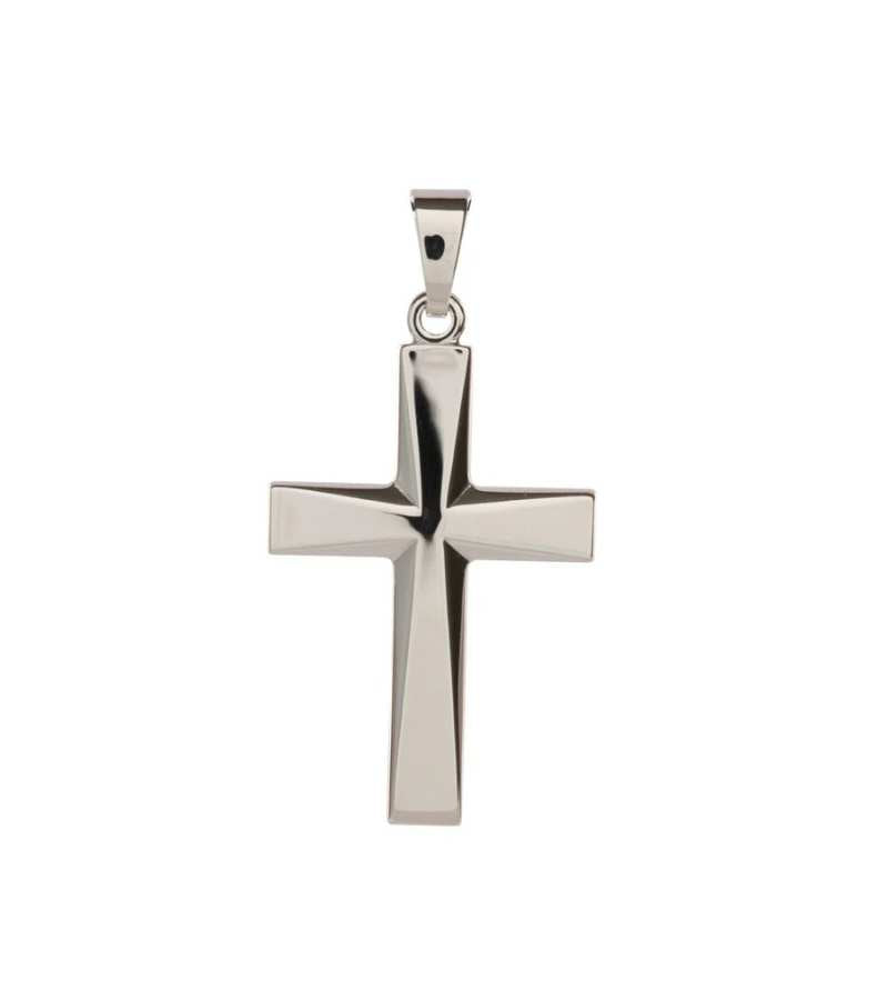 Vedhæng rohdineret sølv kors 24x16mm OnlyByGrace