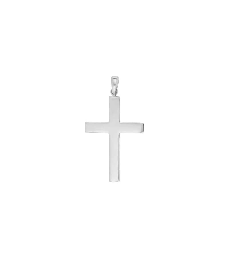Vedhæng, Kors, Sølv, 26x18 mm