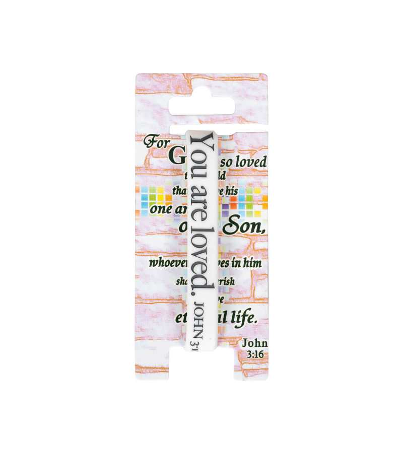 You are loved silikonearmbånd hvid OnlyByGrace