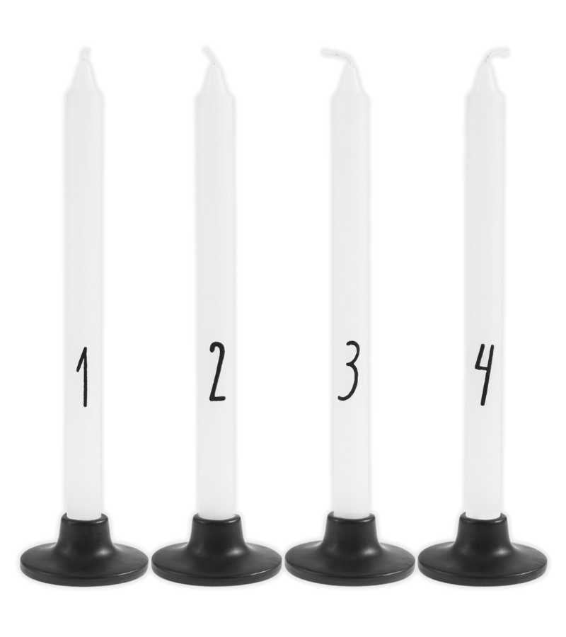adventsstage sæt 4 hvid OnlyByGrace