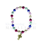 armbånd hjerteperler kors OnlyByGrace