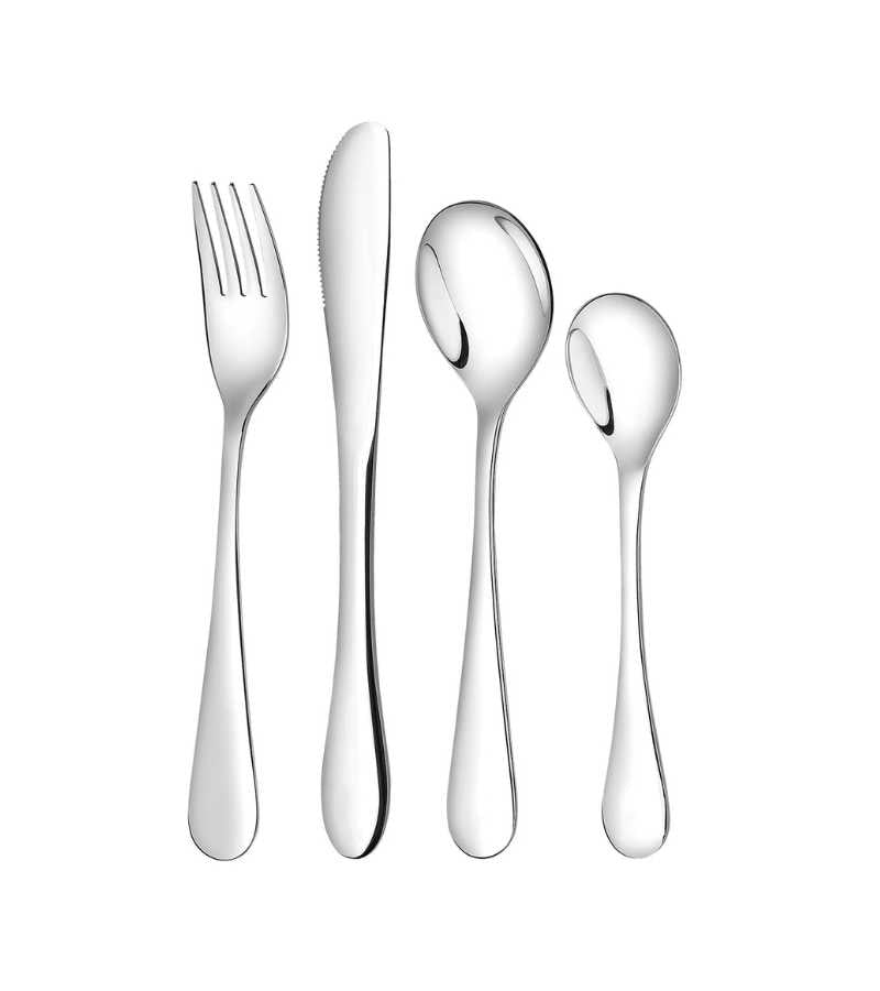 børnebestik blank rustfrit stål OnlyByGrace