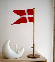 Bordflaggstang i eik, 39 cm