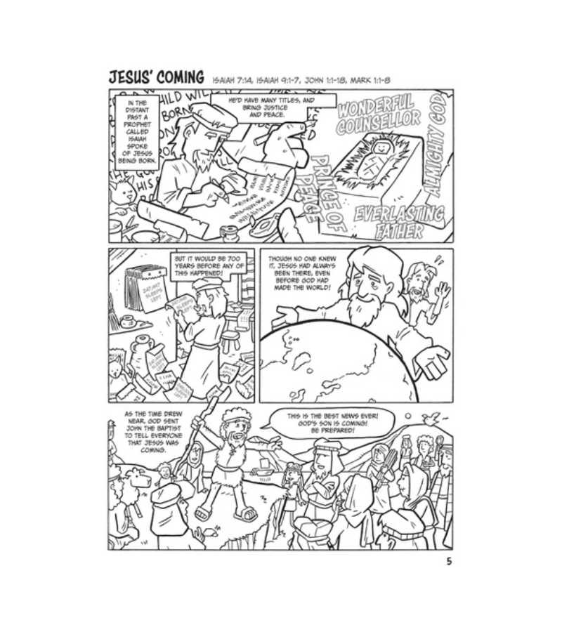 colour your own bible comics OnlyByGrace