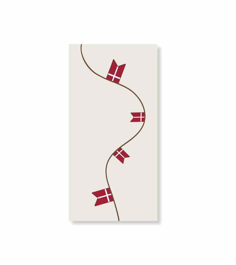 Servietter, Bursdagsflagg,10x20 cm,16 stk/pk