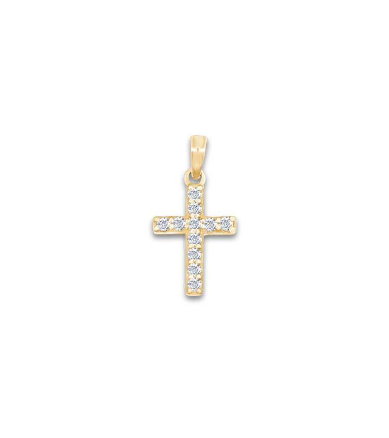 forgyldt sølvkors zirkoniasten OnlyByGrace