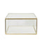 Kasse m/låg 25x25x13cm glas