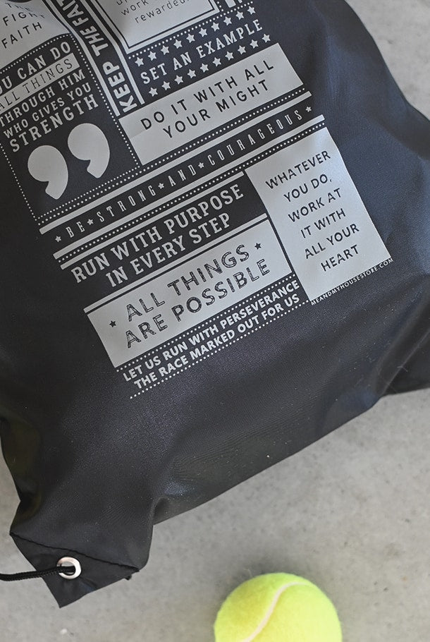 Gymnastiktaske i genbrugsplast: Fight the good fight