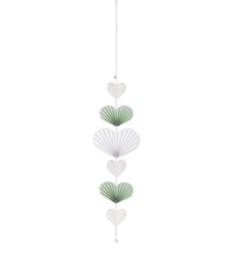 heart chain pleated hearts OnlyByGrace