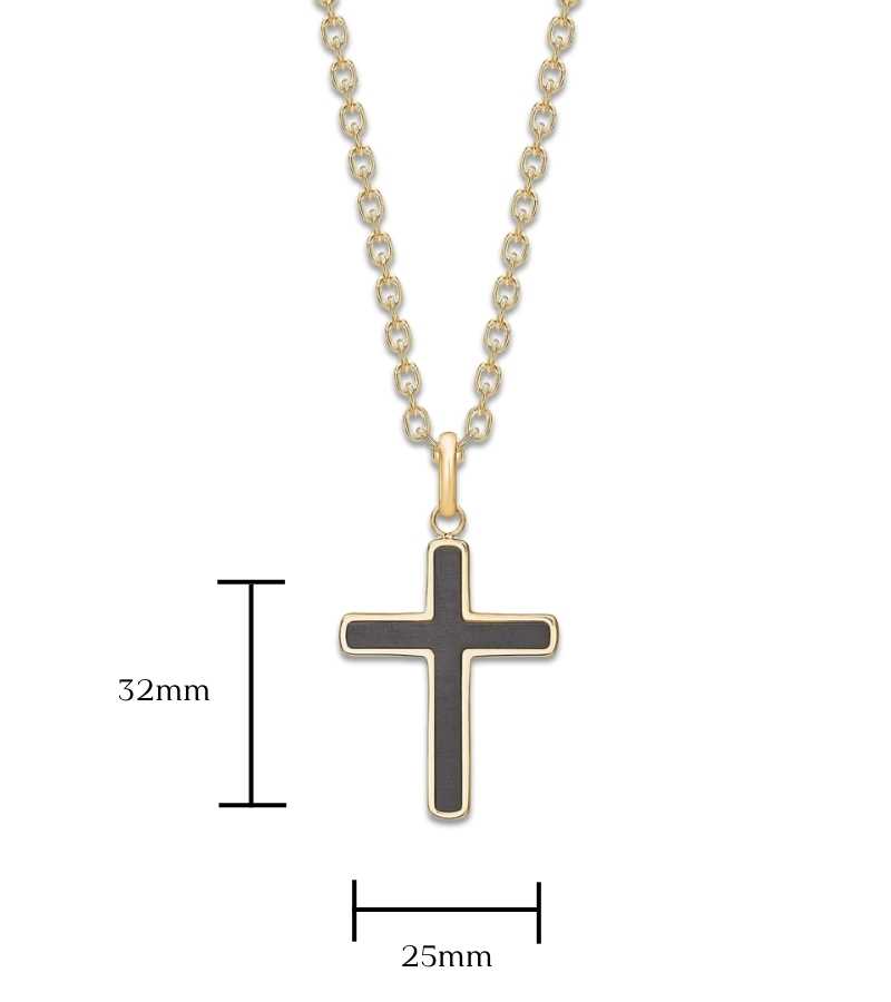 ip gold kors sort carbon kæde OnlyByGrace