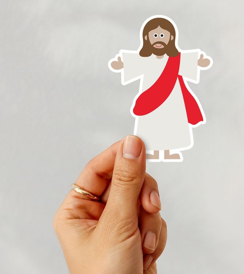 jesus klistermærke OnlyByGrace