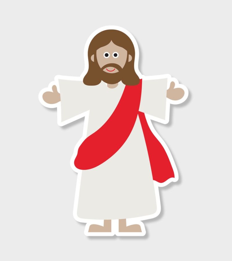 jesus klistermærke OnlyByGrace