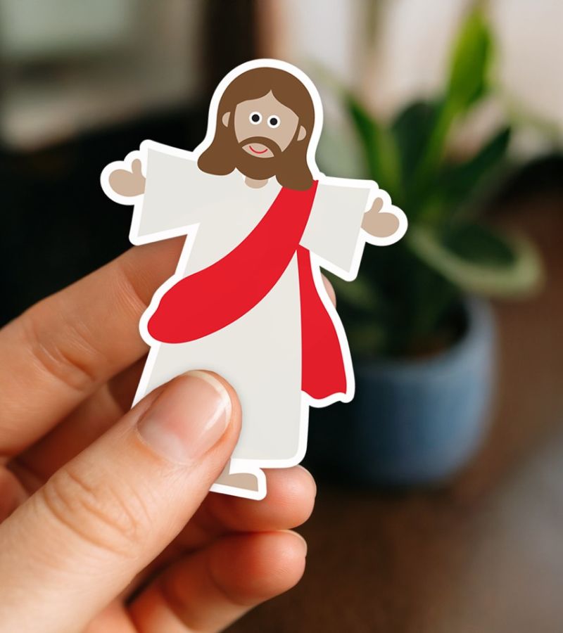 jesus klistermærke OnlyByGrace