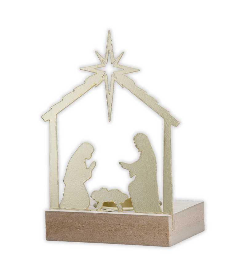 julekrybbe silhuet guld OnlyByGrace