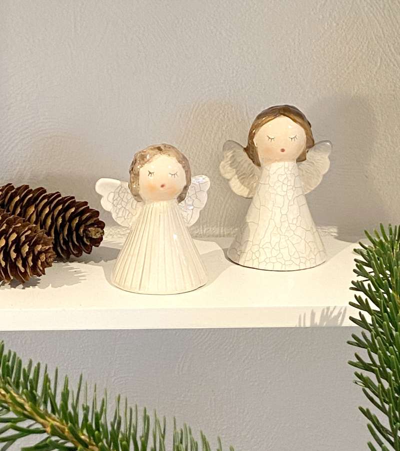 keramik engel creme krakelert OnlyByGrace
