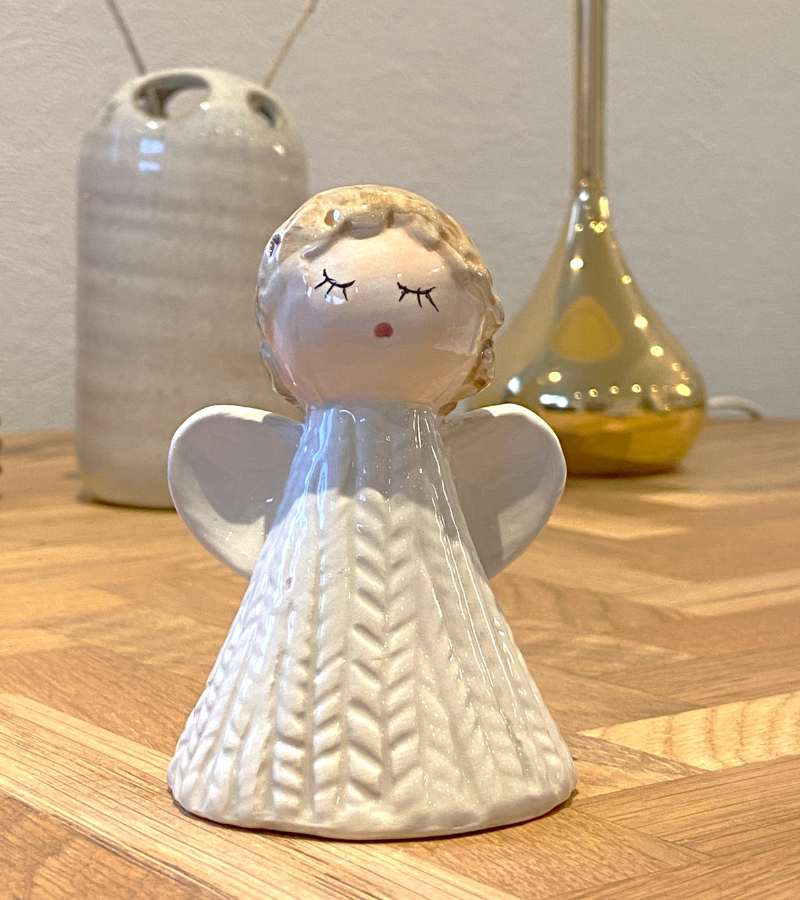 keramik engel hvid OnlyByGrace