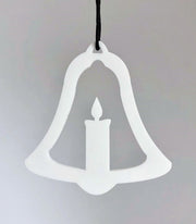 Ryborg Urban Designs klokke lys julepynt hvid