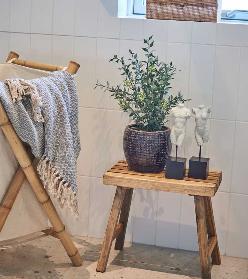 plaid frynser lyseblå OnlyByGrace