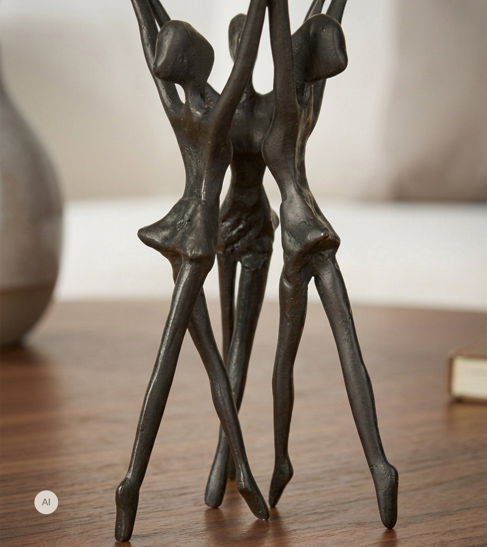 Skulptur, Dansepiger, 19 cm