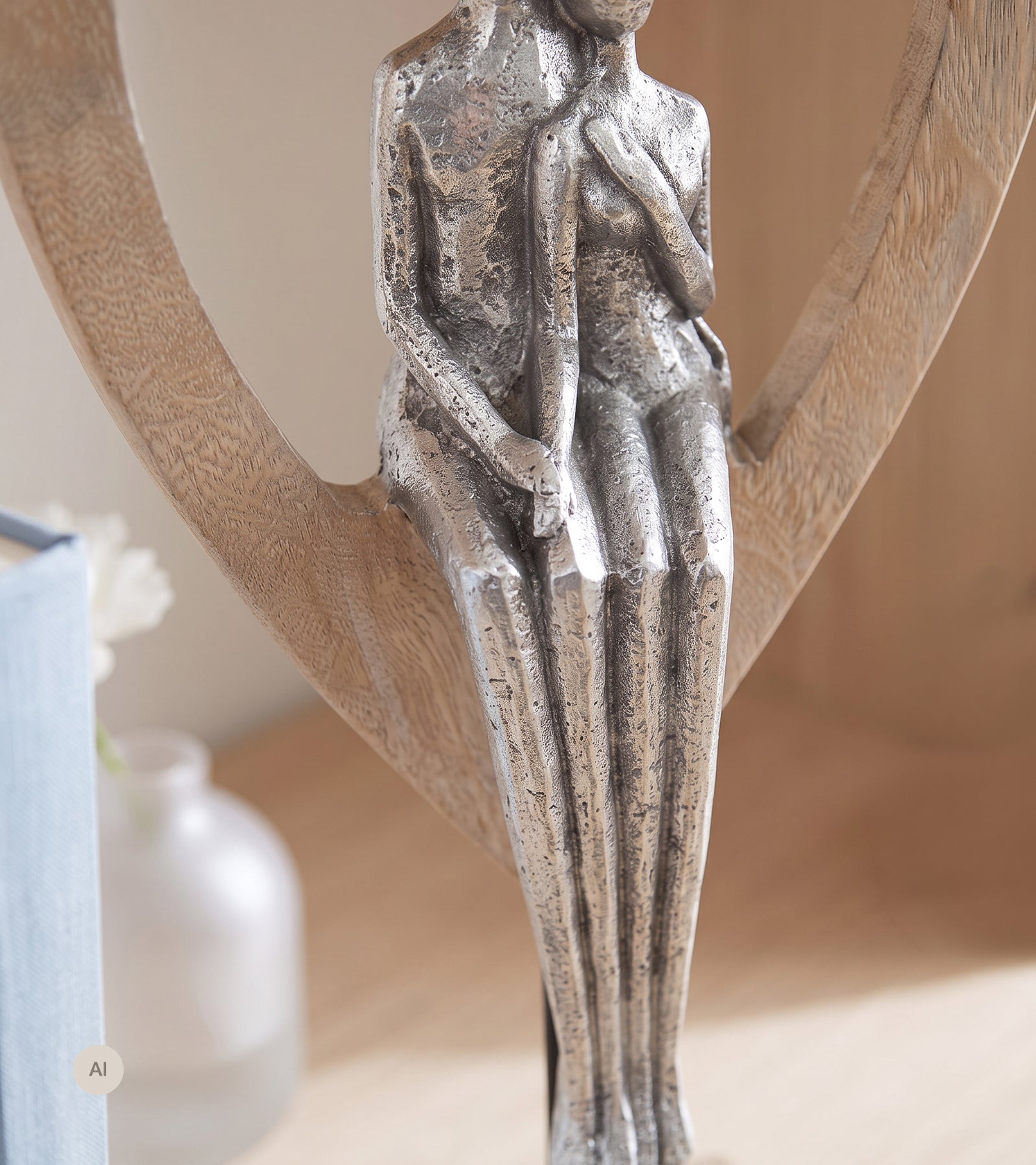 Skulptur, Hjerte med par, sølv
