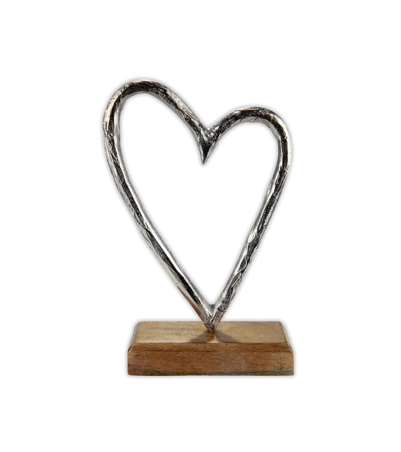 skulptur hjerte mangofod 17cm OnlyByGrace