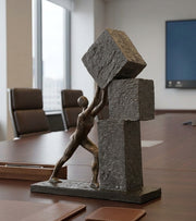 Skulptur, Kæmp for et mål, 30 cm