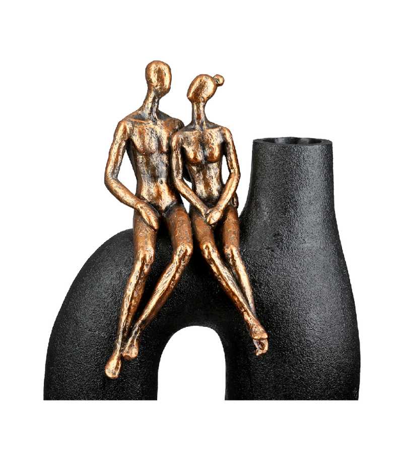 Skulptur, Vase med Par, 25 cm
