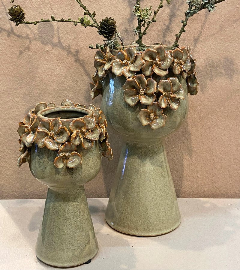 vase blomster fiona green 18h OnlyByGrace