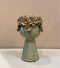 Vase, Blomster Fiona, Grønn, H 18cm