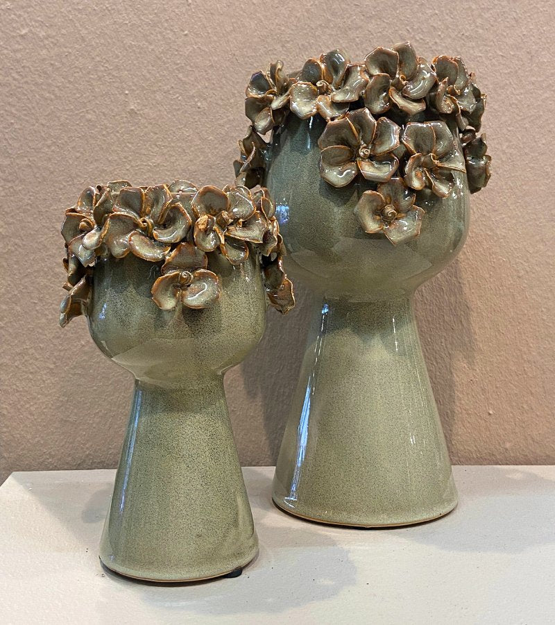 vase blomster fiona green 25h OnlyByGrace