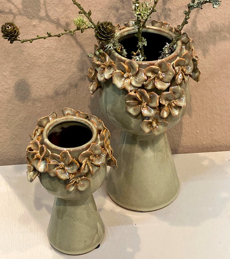 vase blomster fiona green 25h OnlyByGrace
